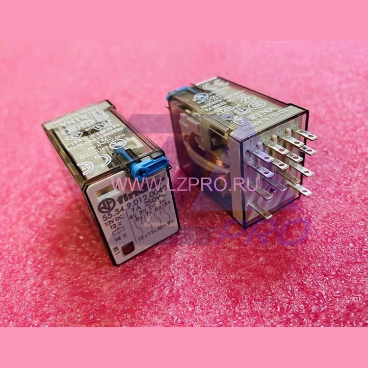 Реле промежуточное 12V DC 7A 55.34.9.012.0040 Finder