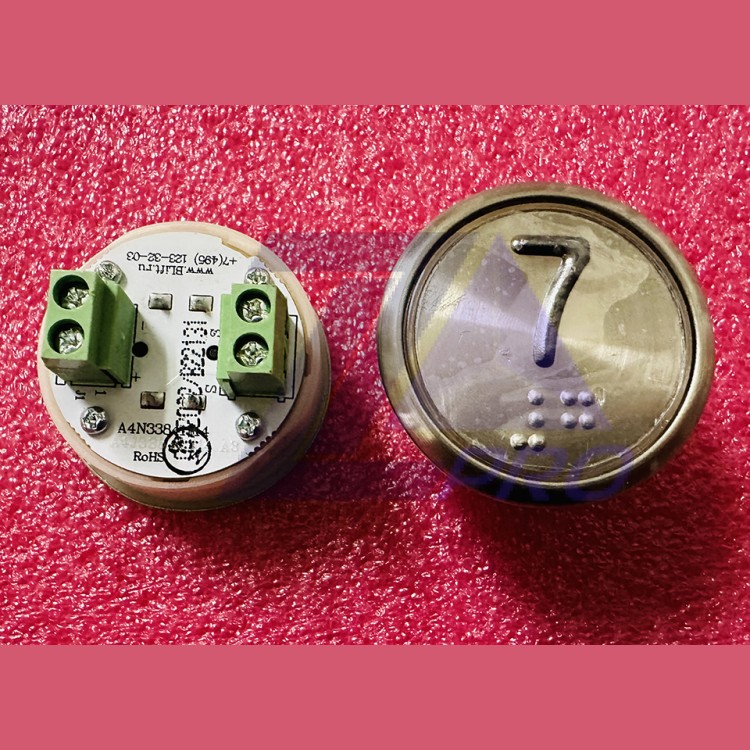Модуль кнопочный A4N33841$14 белая подсветка Брайль "7" BBP-R331-CMPLT-S-W-07(EA2406S-S-W-07) ЩЛЗ