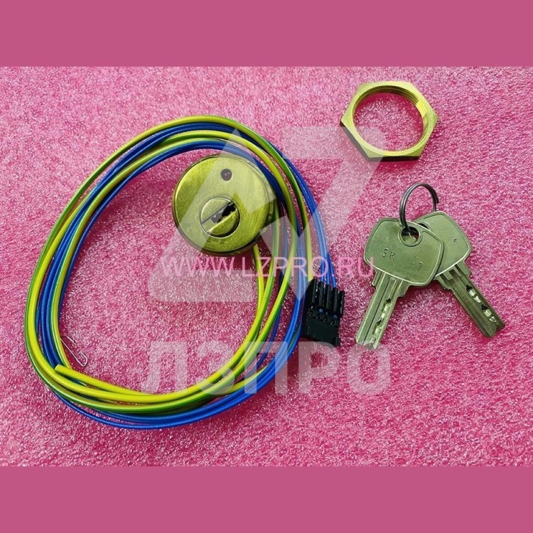 Ключевина SH1, 24 В, bronze, с красной подсветкой, разъем AMP Otis FAA431R3