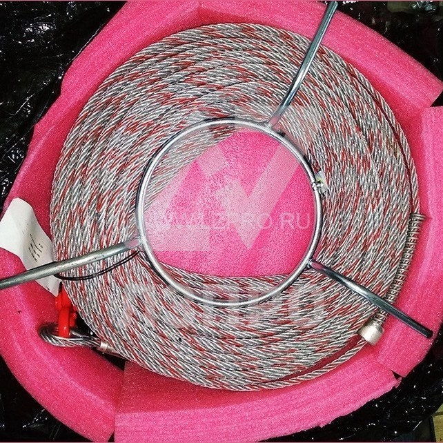Металлический трос Minifor d-6.5 5x19 с крюком 120m