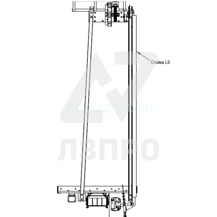 Стойка LS системы позиционирования кабины ZAA283AJZ1 Otis