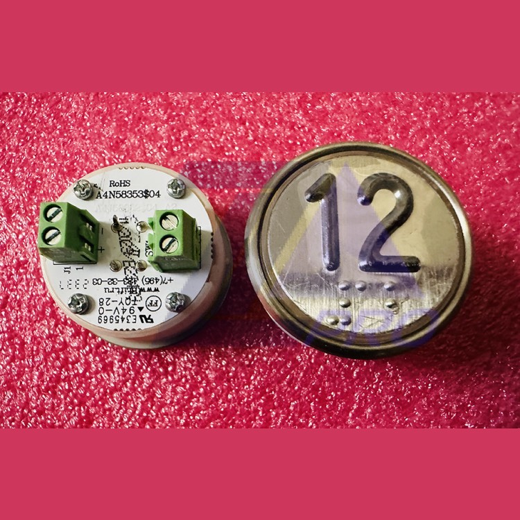 Модуль кнопочный белая подсветка код брайля "12" A4N58353$04 BBP-R302-VCPLT-S-W-12 (MA2D04-S-W-12)