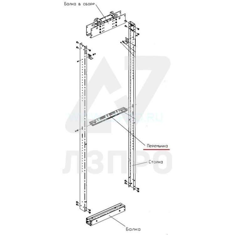 Балка противовеса нижняя Gen2 MRL Otis
