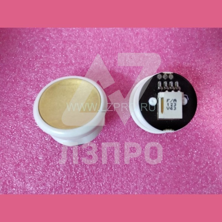 Кнопка без подсветки БЕЛЫЙ ореол полированная "золото" FAA25090AD219