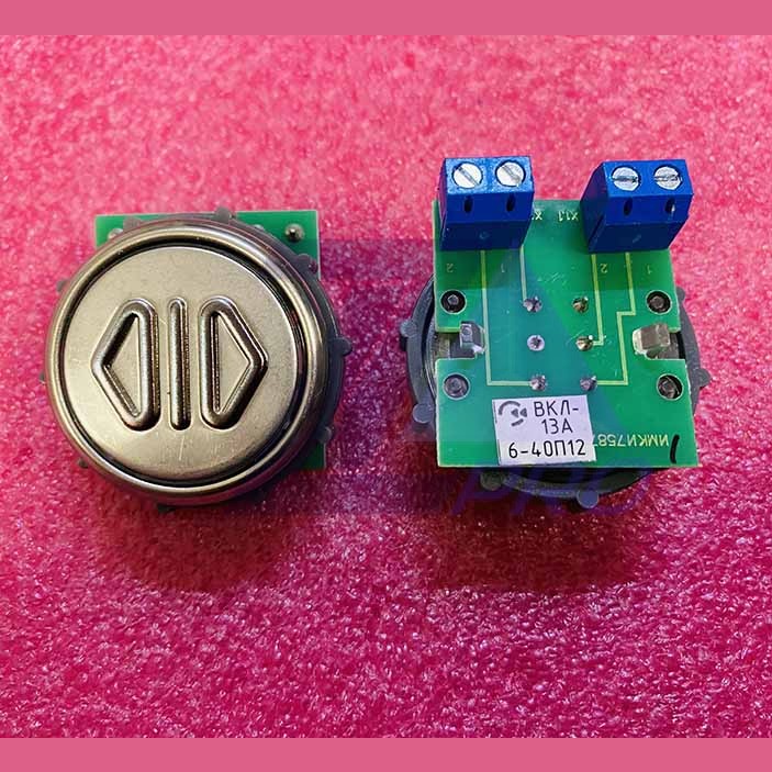 Модуль кнопочный круглый с гайкой "<l>" ВКЛ13А-6-40П12