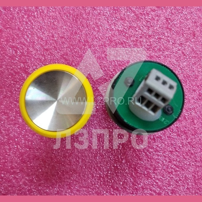 Кнопка КЛ-110-054 RL служебная цвет ореола желтый