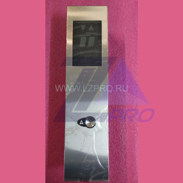 Пост вызывной XIZI OTIS (1 кнопка с чеклетом "стрелка вверх" + 1 индикатор) 115х480 мм шлиф. нерж.