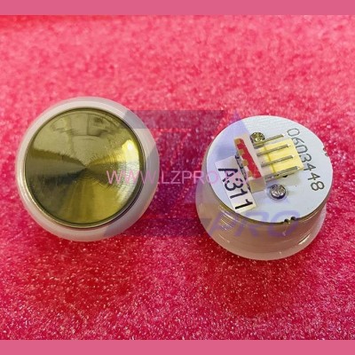 Кнопка (подсветка красный ореол, шлифованная, AMP разъем) A311 Otis