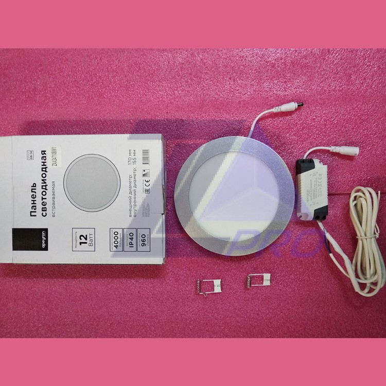 Панель светодиодная встраиваемая D-170 мм 12 Ватт ZAA24710BW1