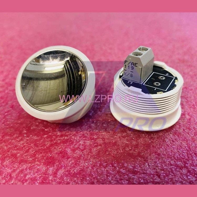 Кнопка (без подсветки, белый ореол, полированный толкатель "хром") FAA25090AE119