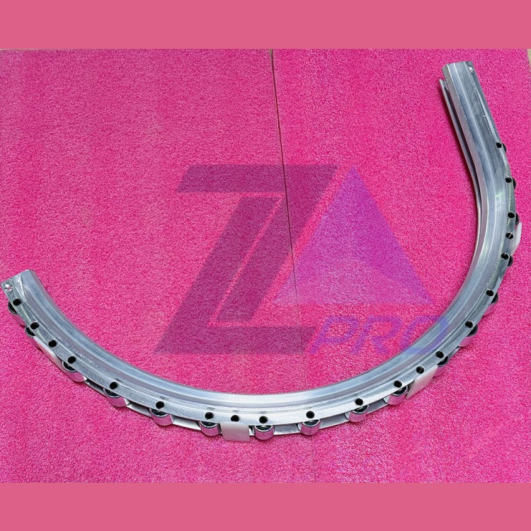 Основа алюминиевая огибающего участка в сборе с роликами 17шт 506NCE 606NCT DAA2000NP1 Otis