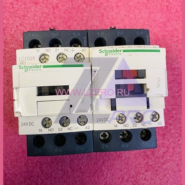 Контактор реверсивный 24V DC 11kW LC2D25BD Schneider Electric