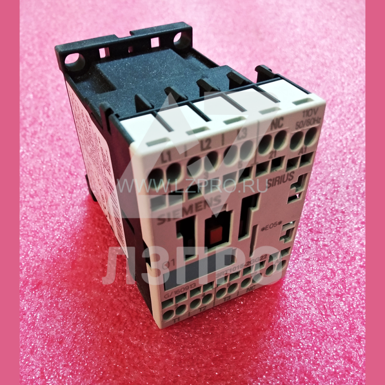 Контактор 110V, 50/60Hz, AC-3, 3kW, 400V, 1OE 1NC 3RT1015-2GG22 Siemens