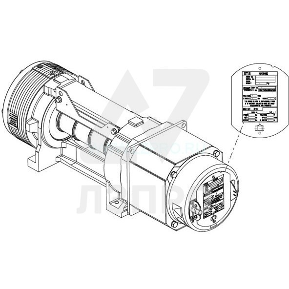 Лебедка TCA20220V256 Gen2 Otis