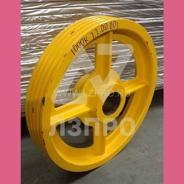 Канатоведущий шкив 500х4х10мм 1000К.22.00.001 (КМЗ)