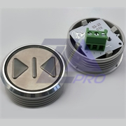 Модуль кнопочный красная подсветка "ЗАКРЫТИЕ ДВЕРЕЙ" К1-Закр-1-К (аналог Achille Vega)