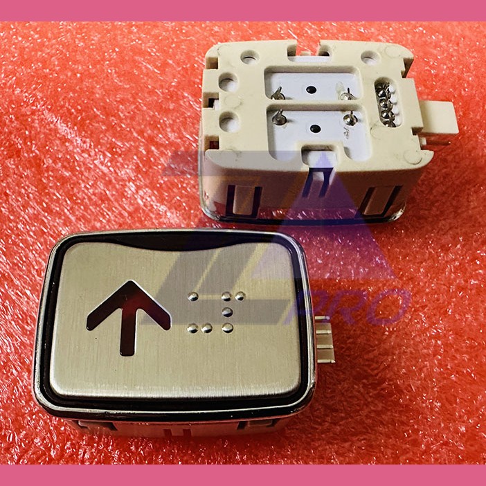 Модуль кнопочный красная подсветка код брайля AK-25B "Стрелка вверх" AEN04C049*D Sigma