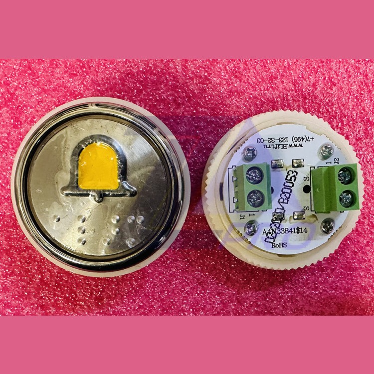 Модуль кнопочный A4N49744$10 код Брайля "Звонок" BBP-R331-CMPYT-VZV-2NC (EA2406S-BEL-2NC) ЩЛЗ