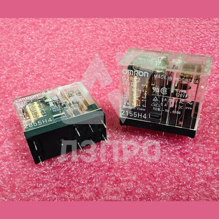 Реле 24VDC 5A/250VAC G2R-2