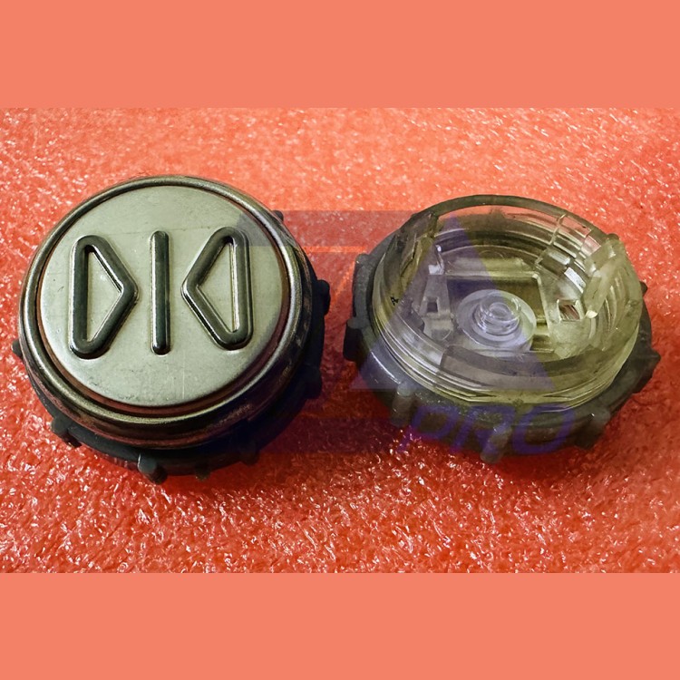 Модуль кнопочный круглый ЗАКРЫТИЕ с гайкой без платы ВКЛ13А-7П (7-4П)