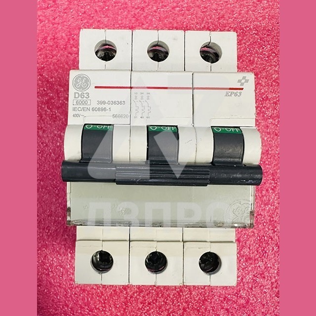 Автоматический выключатель 3P D63 General Electric