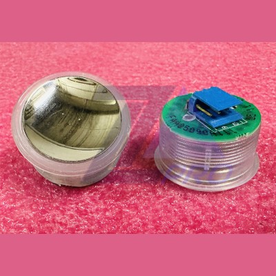 Кнопка (подсветка красный ореол, полированная, AMP разъем для MCS220, пр-во К...