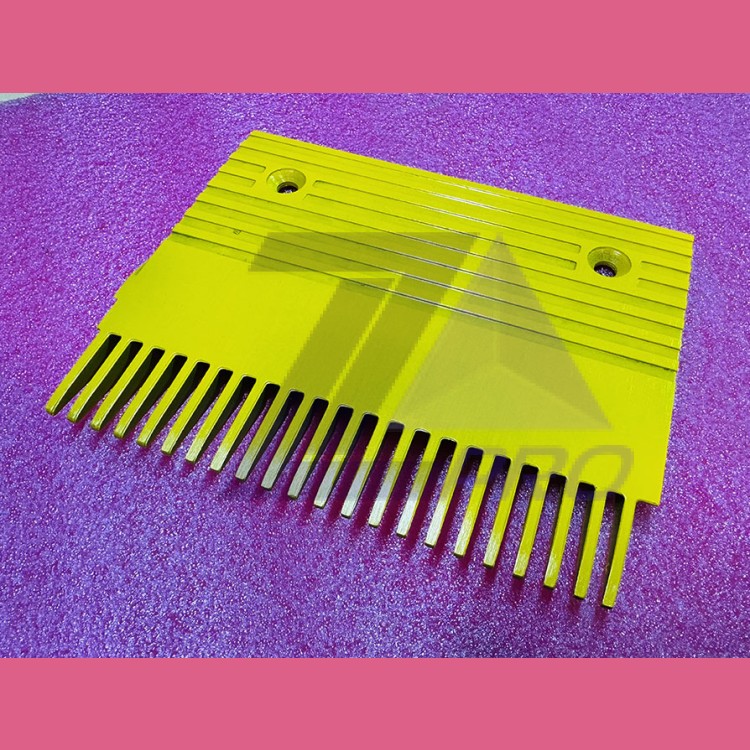 Гребенка алюминиевая желтая GD-AlSi12 левая 22 зуба тип B TravelMaster KM5270417H02 Kone