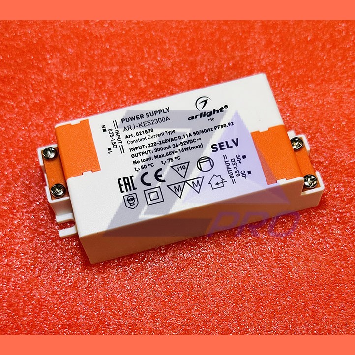 Блок питания 36-52В 0,3А 16вт ARJ-KE52300A Arlight