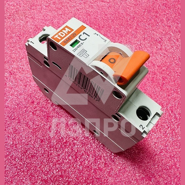 Автоматический выключатель 1P C1 ВА47-29 TDM