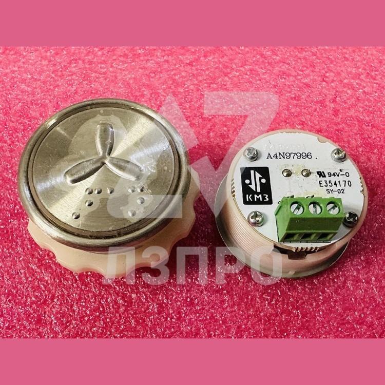 Кнопочный модуль с шрифтом Брайля "вентилятор" разъём под винт A4N97996 MA2D04-S-W-FAN КМЗ