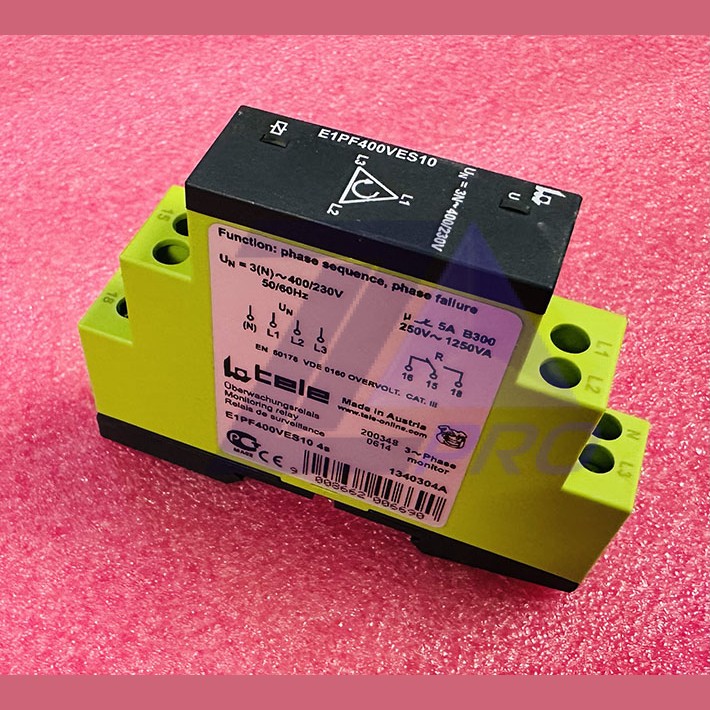 Реле контроля фаз 400/230VAC 5А E1PF400VES10 Tele